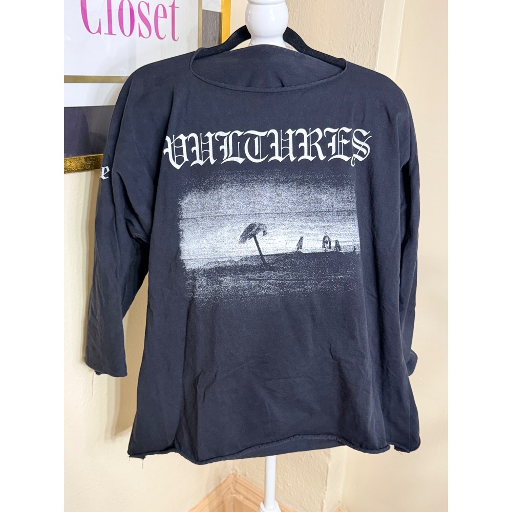 Yeezy Vultures 1 Tracklist Long Sleeve T-Shirt Black Kanye West Ty Dolla Sign 2